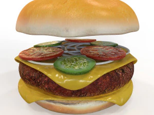 Cheeseburger 3D Model