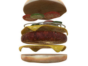 Cheeseburger 3D Model