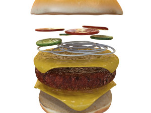 Cheeseburger 3D Model