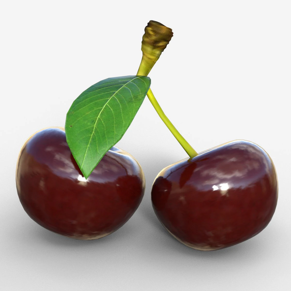 Cherry 3D Model .c4d .max .obj .3ds .fbx .stl .blend 