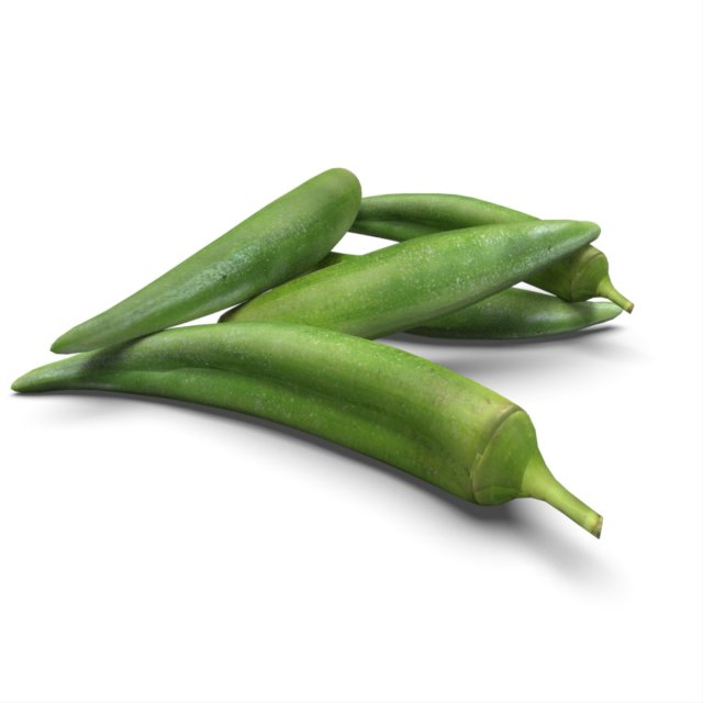 Okra 3Dモデル .c4d .max .obj .3ds .fbx .stl .blend 