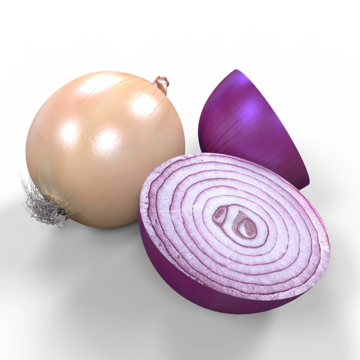 Onion 3D Model .c4d .max .obj .3ds .fbx .stl .blend 