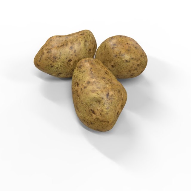 Potato 3D Модель .c4d .max .obj .3ds .fbx .stl .blend 