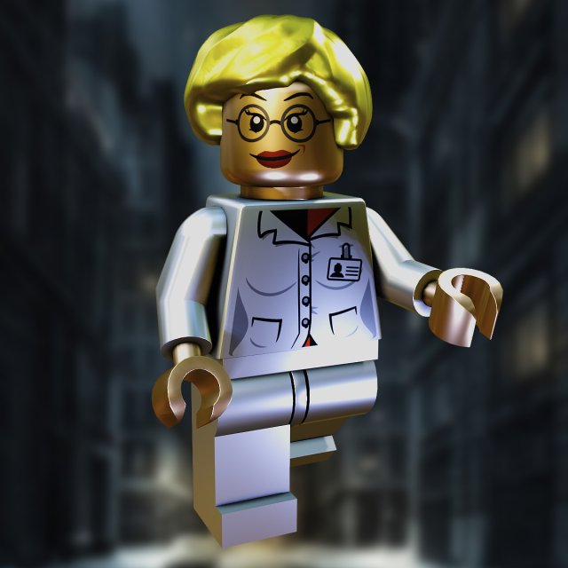 Dr Harley Quinn Lego 3D Model in Cartoon 3DExport