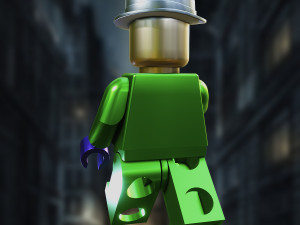 DC Comic Edward Nashton aka The Riddler Lego Model 3D