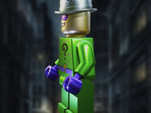 DC Comic Edward Nashton aka The Riddler Lego Model 3D