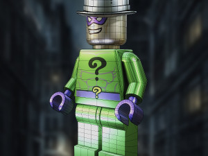 DC Comic Edward Nashton aka The Riddler Lego Model 3D