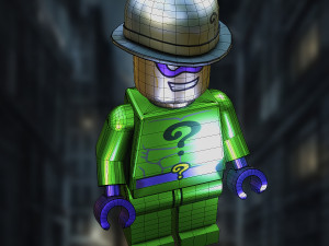 DC Comic Edward Nashton aka The Riddler Lego Model 3D