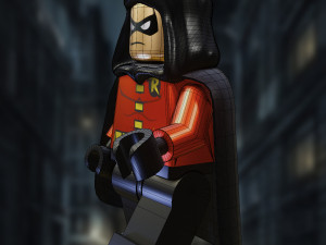 DC Comics Boy Wonder Robin Lego 3D Model