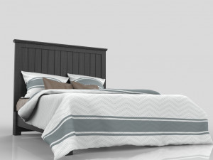 Queen Panel Bed 3D Модель