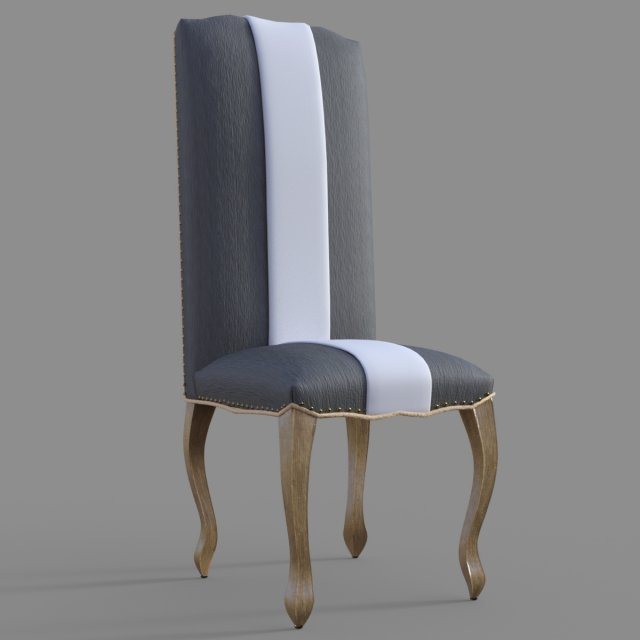 Elegant Chair 3D Model .c4d .max .obj .3ds .fbx .stl .blend 