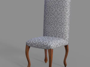 Sedia elegante 2 Modello 3D