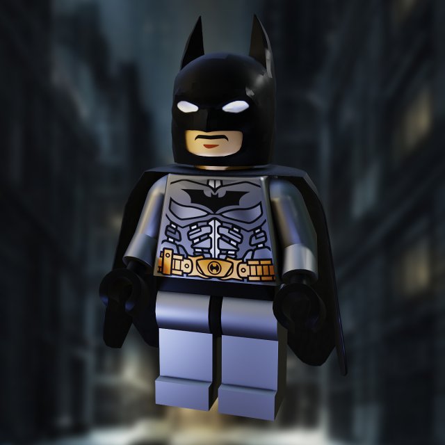 Batman 3D Модель .c4d .max .obj .3ds .fbx .stl .blend 