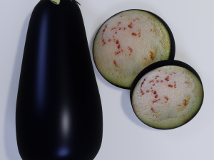 Eggplant Model 3D
