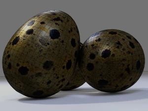 Quail Eggs 3D Model