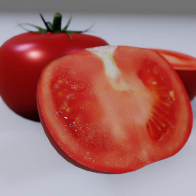 Tomato 3D Model .c4d .max .obj .3ds .fbx .stl .blend 