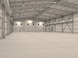 Exhibition Hall Interior 3D Model