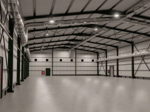 Wnętrze Sali Wystawowej Model 3D