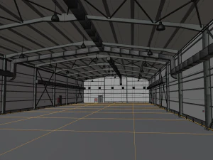 Exhibition Hall Interior 3D Model