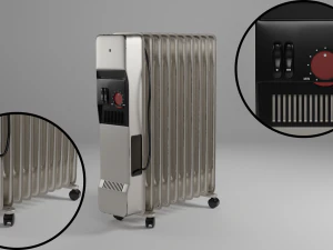 油散热器型号 3D 模型