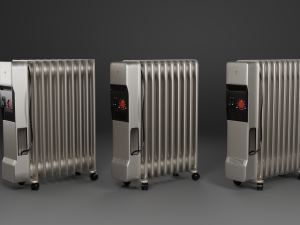 Oil Radiator Model Modelo 3D