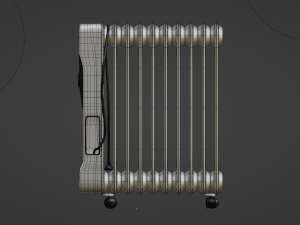 Oil Radiator Model Modelo 3D