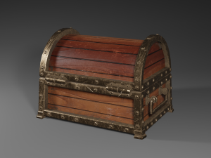 Medieval fantasy chest Model 3D