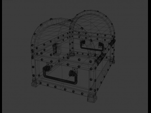 Medieval fantasy chest Model 3D