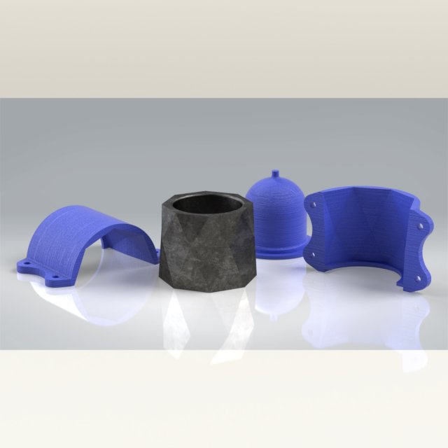 Flower pot 3D Baskı Modeli .c4d .max .obj .3ds .fbx .stl .blend 