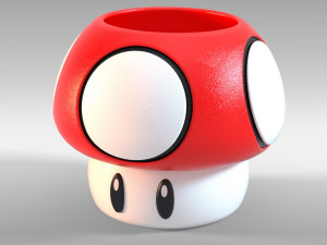 Mushroom from Mario Brothers Modelo de Impressão 3D