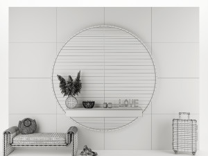 Composition in the hallway Modèle 3D
