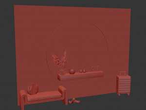 Composition in the hallway Modèle 3D