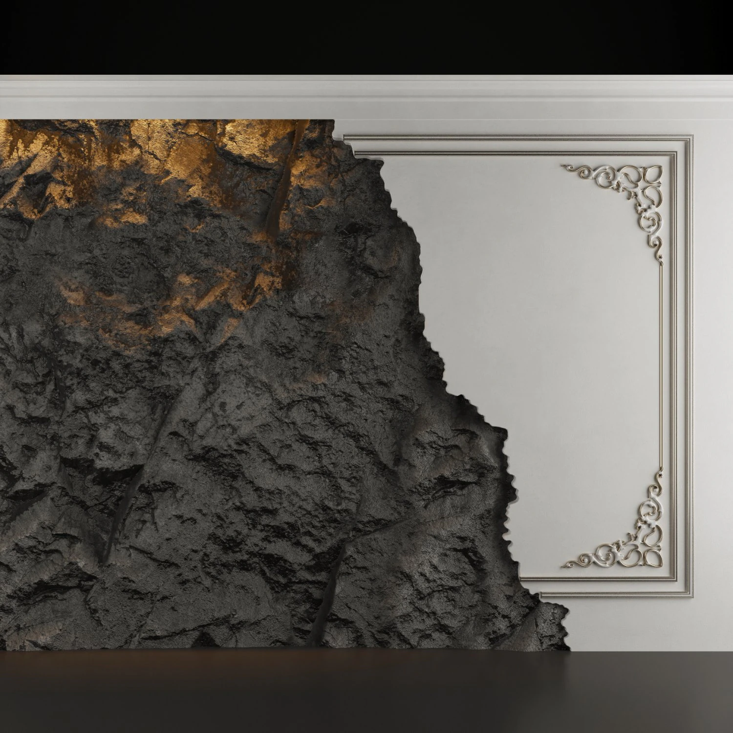 Stone wall panel 3D Model .c4d .max .obj .3ds .fbx .stl .blend 