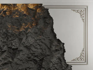 Stone wall panel 3D Model