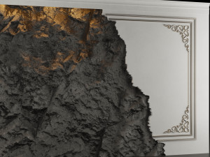Stone wall panel 3D-Modell