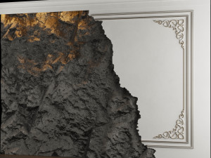Stone wall panel 3D-Modell