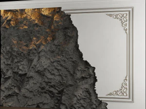Stone wall panel 3D Model