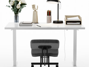 IKEA office workplace 3D 模型