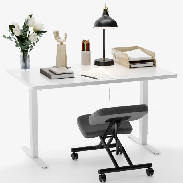 honderd Picasso Draaien IKEA office workplace 3D Model in Desk 3DExport