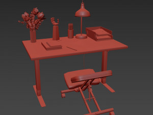 IKEA office workplace 3D 模型