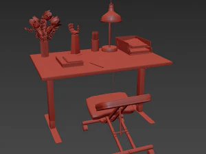 IKEA office workplace 3D Model