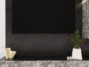 TV wall 3D Модель