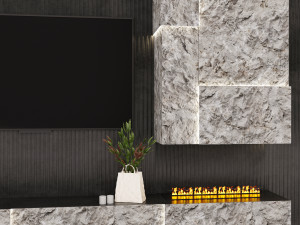 TV wall 3D Модель