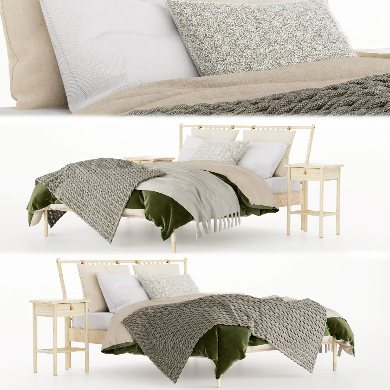 Ikea Bj&ouml;rksnas 3D Model .c4d .max .obj .3ds .fbx .stl .blend 