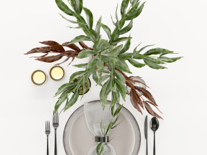 Table setting Modèle 3D