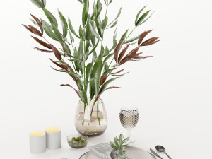 Table setting Modèle 3D