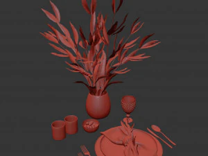 Apparecchiatura della tavola Modello 3D