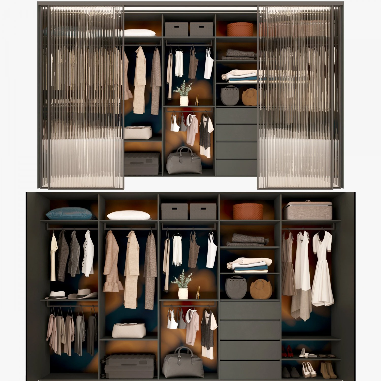 Wardrobe 3D Model .c4d .max .obj .3ds .fbx .stl .blend 