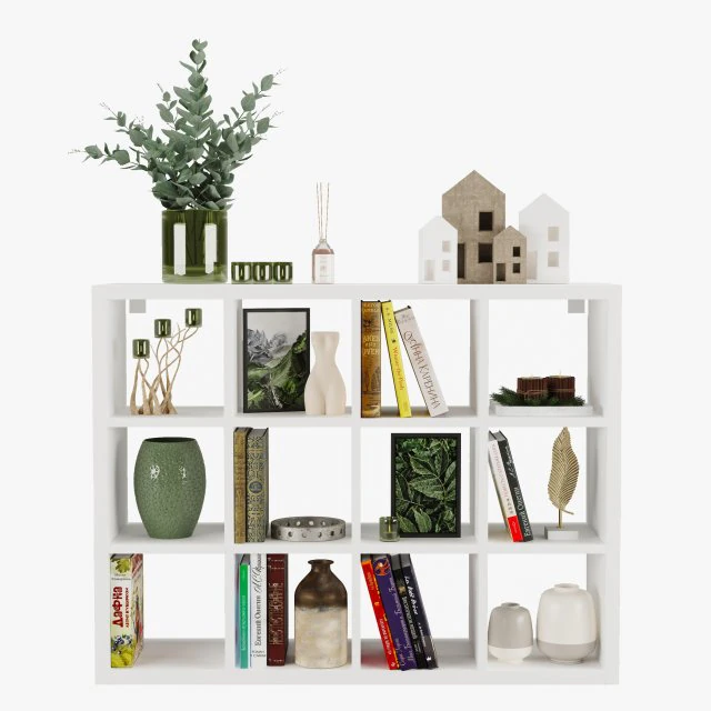 本棚 KALLAX イケア 3Dモデル .c4d .max .obj .3ds .fbx .stl .blend 