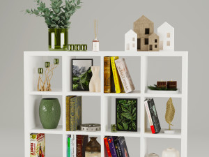 Bookcase KALLAX Ikea Modelo 3D